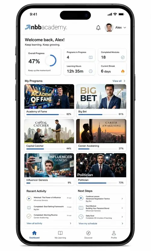 NBB Academy - Your Next Big Bang Can Start Anytime